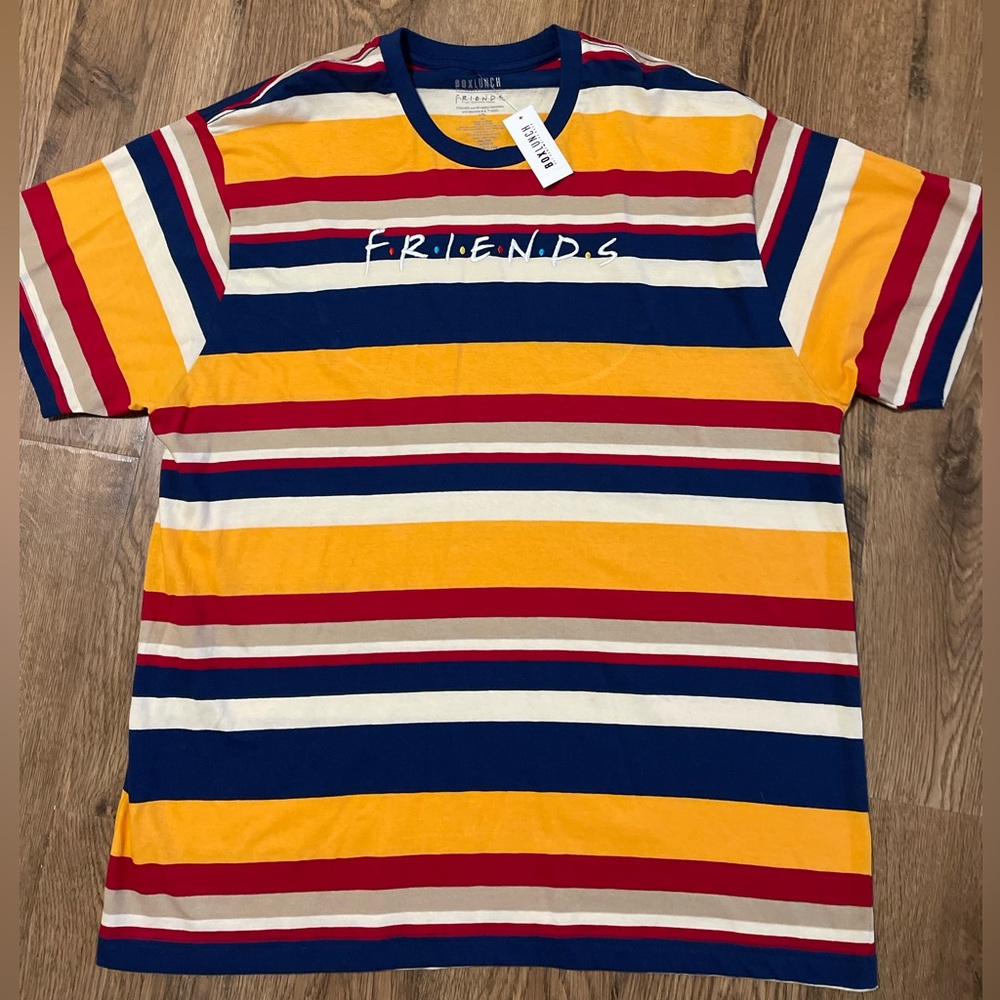 Friends Logo Striped T-Shirt - BoxLunch Exclusive Size 3X